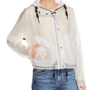 Hunter Transparent Rain Jacket with Black Accents